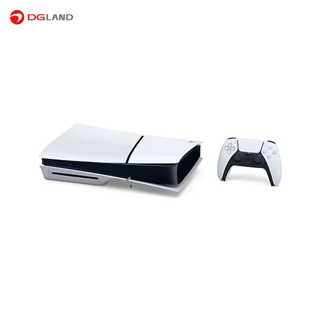 کنسول بازی سونی مدل Playstation 5 Slim Standard Drive ظرفیت 1 ترابایت سری 2000 - آسیا به همراه دسته اضافه سفید