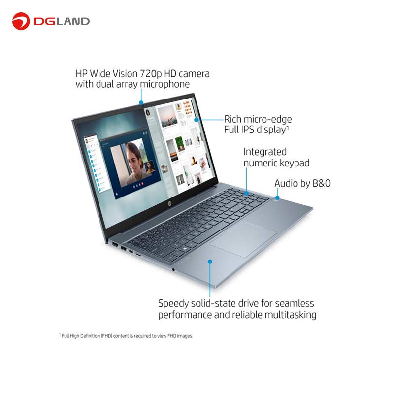 لپ تاپ 15.6 اینچی اچ‌پی مدل Pavilion 15-EH1070WM