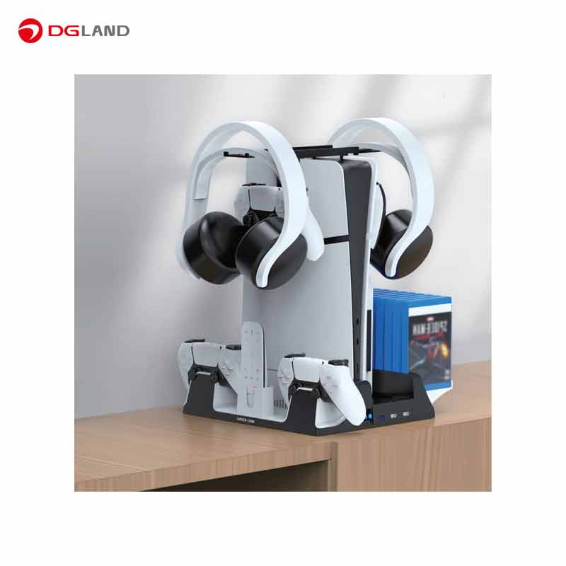 پایه شارژ و فن خنک کننده پلی استیشن 5 گرین مدل GNPS5CSTD