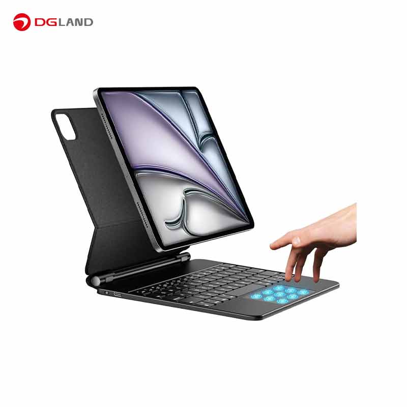 کیبورد تبلت اپل مدل Magic مناسب برای iPad Pro نسل M4 سایز 13 اینچی