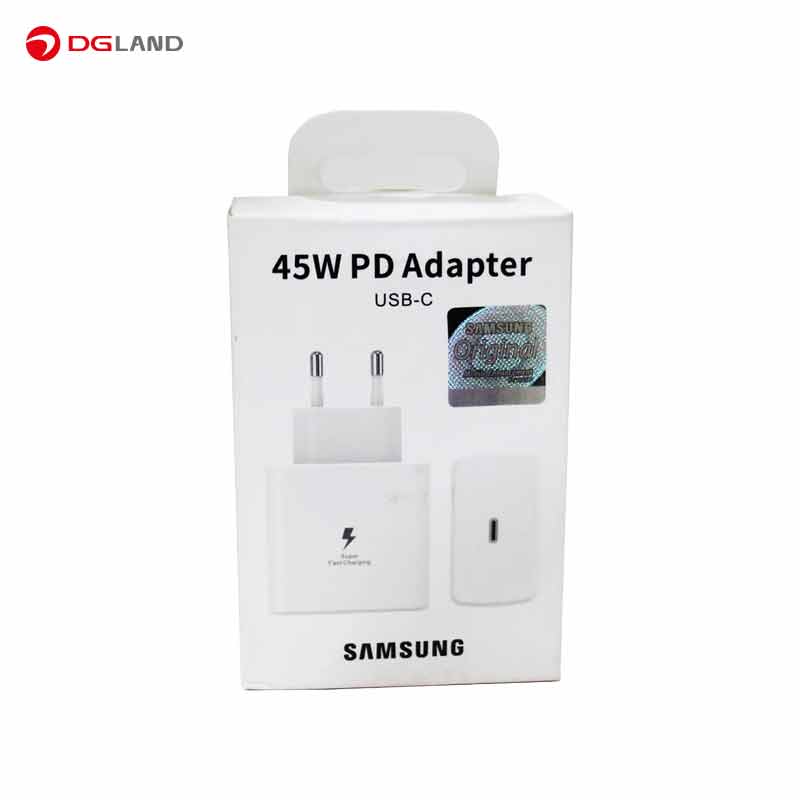 شارژر دیواری سامسونگ مدل EP-TA845 (2 پین) توان 45 وات