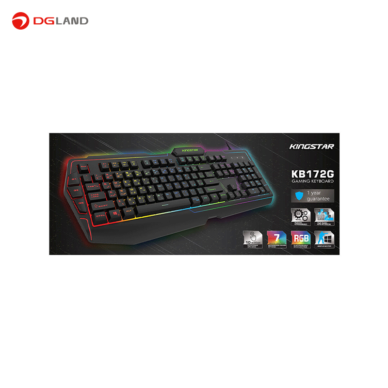 کیبورد کینگ استار مدل KB172G مخصوص بازی کیبورد کینگ استار مدل KB172G مخصوص بازی
