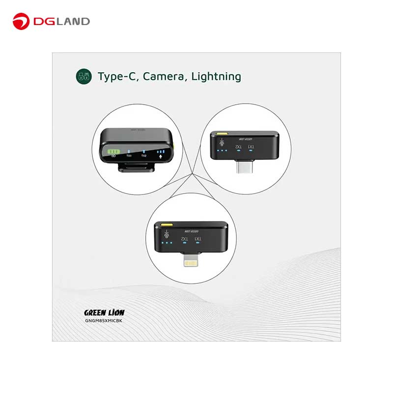 میکروفون بی سیم یقه ای گرین لاین مدل GM-85X GNGM85XMIC