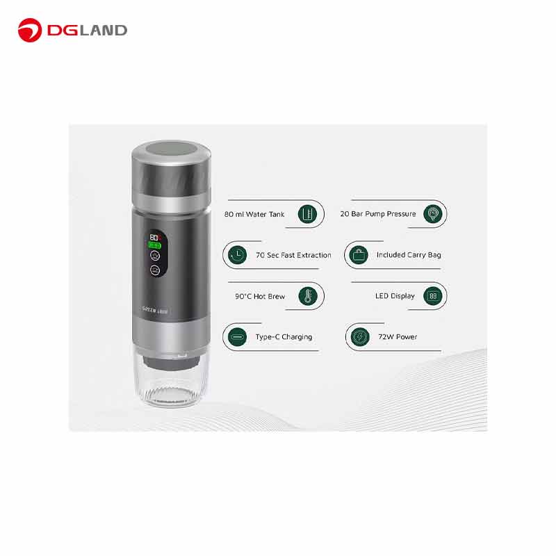 قهوه ساز قابل حمل گرین لاین مدل CAMPINAS GNCPNSCOFMGY