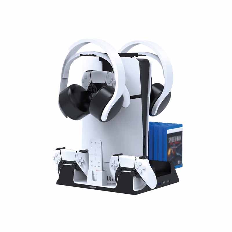 پایه شارژ و فن خنک کننده پلی استیشن 5 گرین مدل GNPS5CSTD
