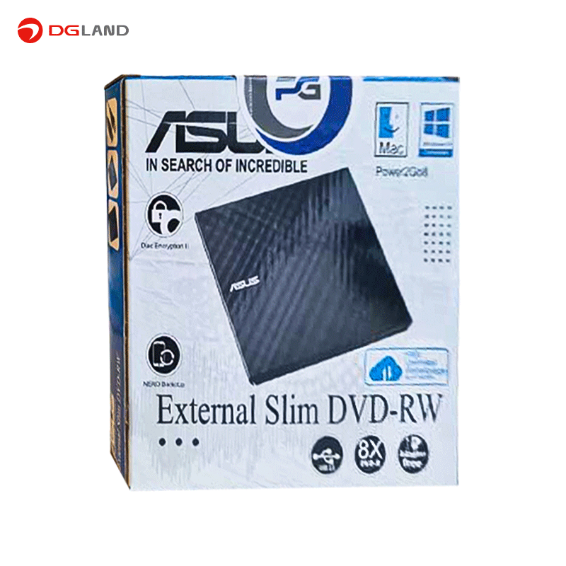 درایو نوری DVD اکسترنال ایسوس مدلSDRW-08D2S-U-LITE USB3.0