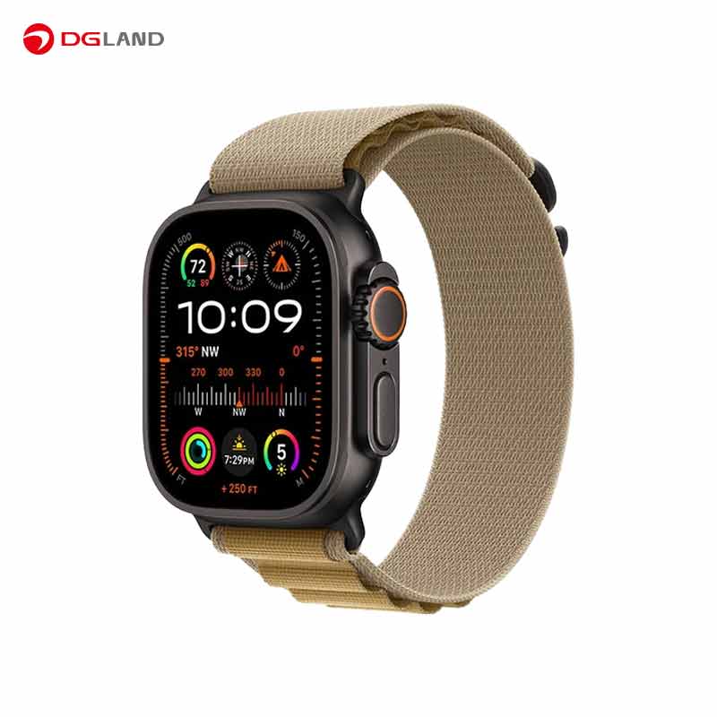 ساعت هوشمند اپل مدل Ultra 2 Black Titanium Case Alpine Loop 49mm