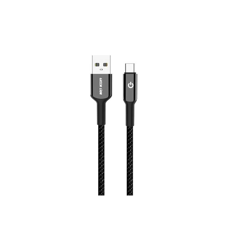 کابل شارژ  یو اس بی به تایپ سی گرین لاین مدل GNBRUA2UC