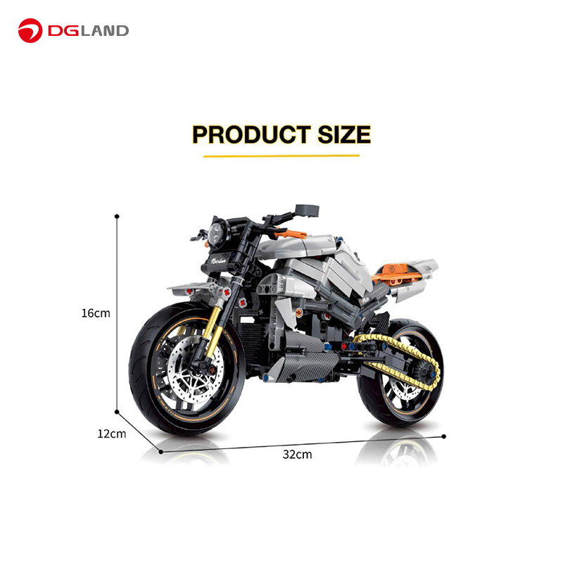 لگو تکنیک موتور مدل Nuodun V4CR Motorcycle 