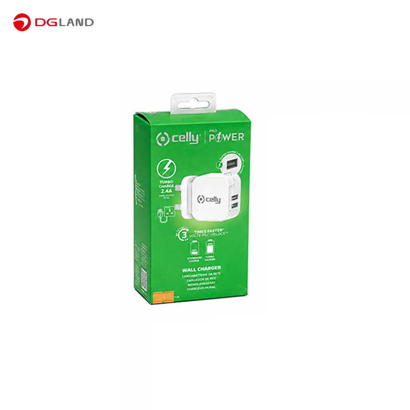 شارژر دیواری سه پین 17 وات سلی مدل TC2USBTURBO