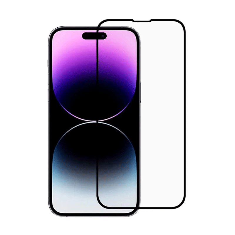 محافظ صفحه نمایش تمام صفحه مناسب برای گوشی موبایل اپل مدل iPhone 14 pro