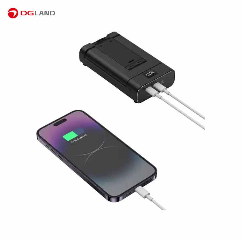 پاوربانک و پایه موبایل تاشو گرین لاین مدل GNFLDPBST ظرفیت 10000 میلی آمپر ساعت پاوربانک و پایه موبایل تاشو گرین لاین مدل GNFLDPBST ظرفیت 10000 میلی آمپر ساعت