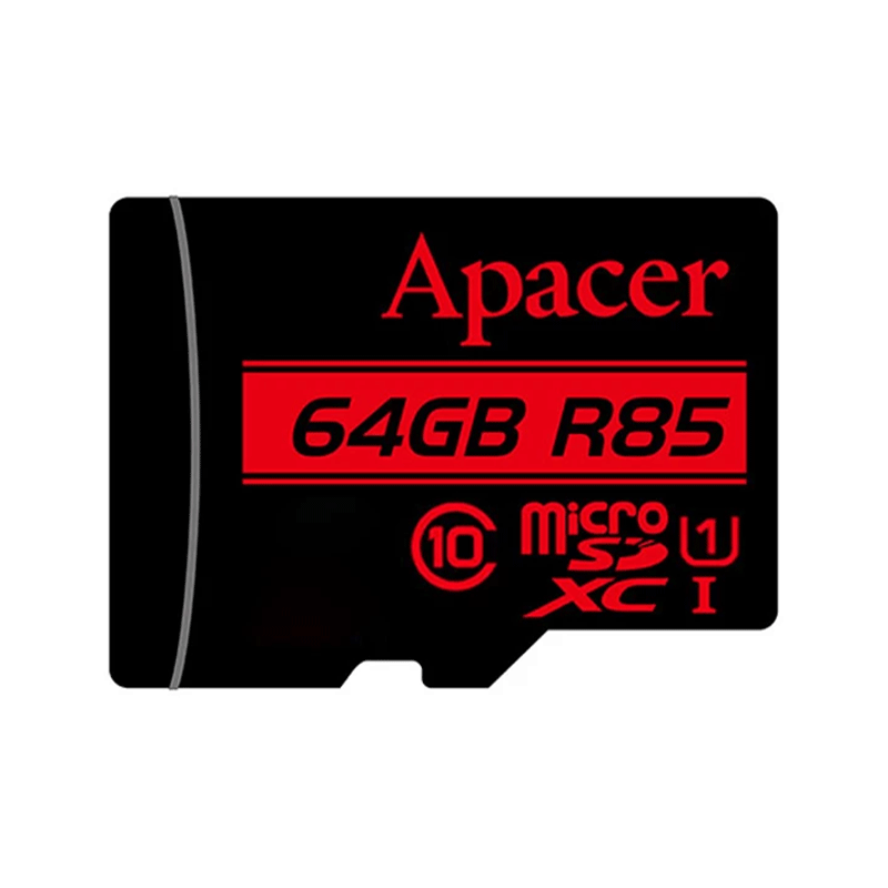 کارت حافظه microSDXC اپیسر مدل AP64G کلاس 10 استاندارد UHS-I U1 سرعت 85MBps ظرفیت 64 گیگابایت