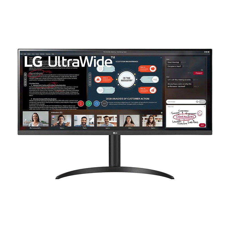 مانیتور ال جی مدل UltraWide 34WP550 سایز 34 اینچ