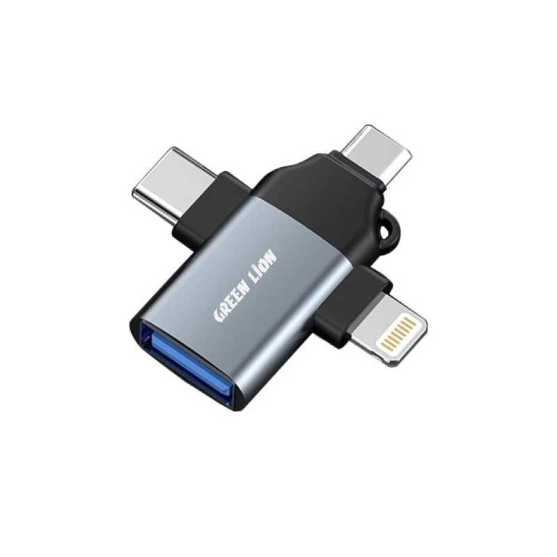 مبدل  OTG گرین لاین مدل GN3IN1OTG