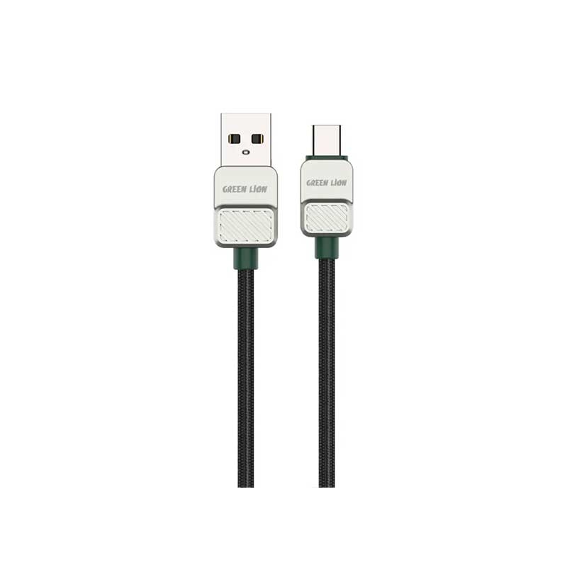کابل شارژ  15 وات یو اس بی به تایپ سی گرین لاین مدل Electroplated GNELUAUC1