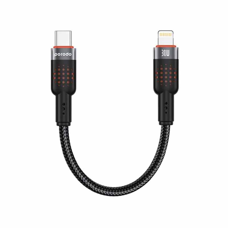کابل Type-C به Lightning پرودو مدل PD-CBL0015 طول 0.25 متر