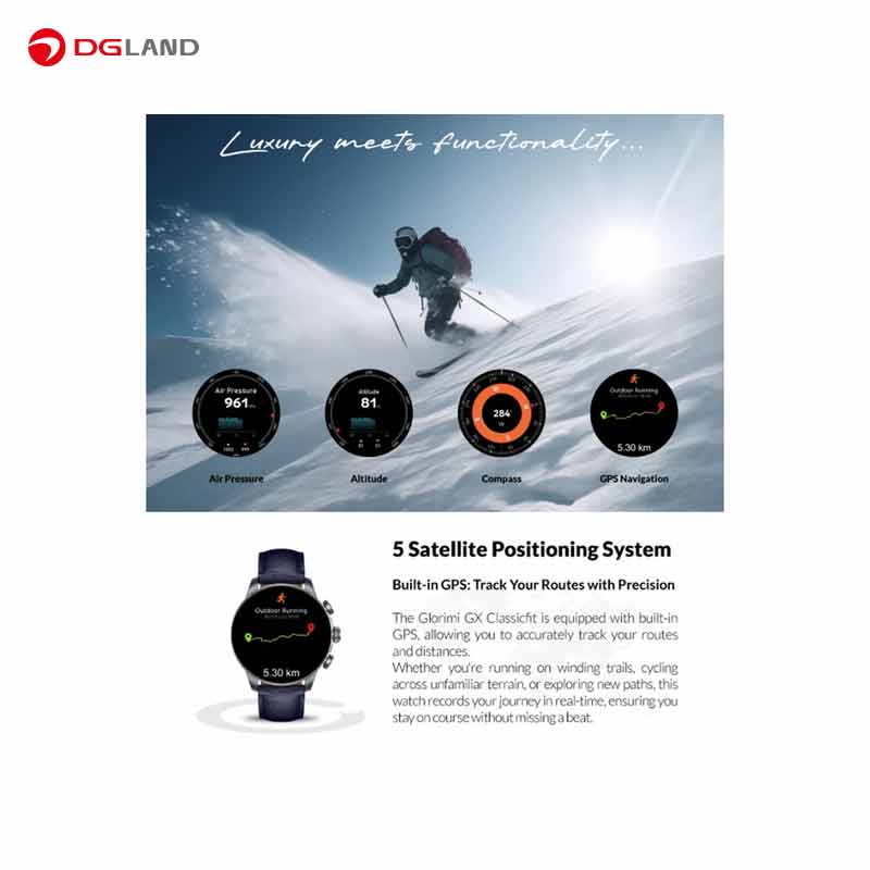 ساعت هوشمند گلوریمی مدل GX CLASSICFIT (LIMITED EDITION)