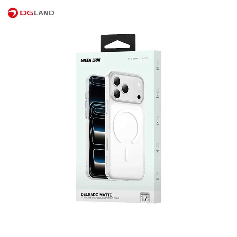 کاور گرین لاین مدل Delgado Matte MagSafe GNDMG17PM مناسب برای گوشی موبایل اپل iPhone 17 Pro Max
