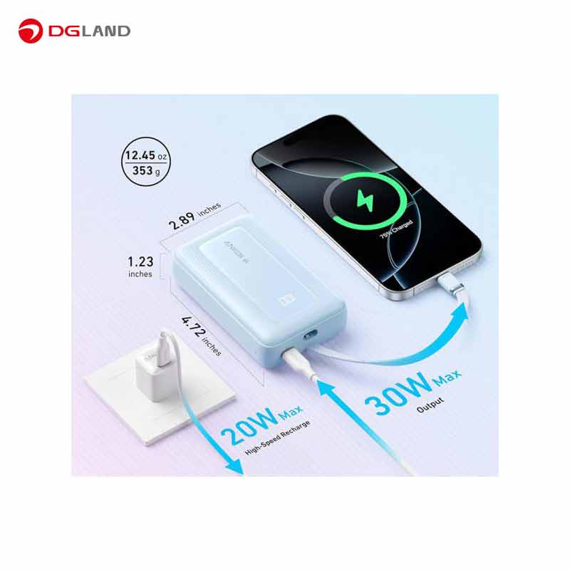 پاوربانک انکر مدل A1689 ظرفیت 20000 میلی آمپر ساعت