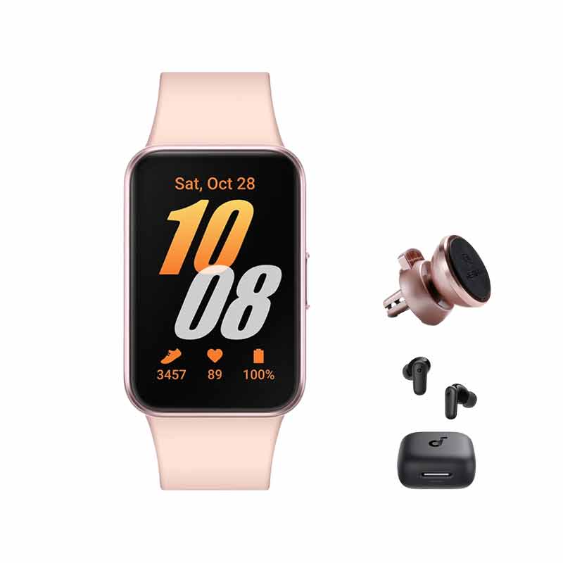 ساعت هوشمند سامسونگ مدل  Galaxy Fit3 40mm + هدفون انکر مدل R50i NC A3959 + پایه نگهدارنده ریمکس مدل RM-C19 کد (VAL055)