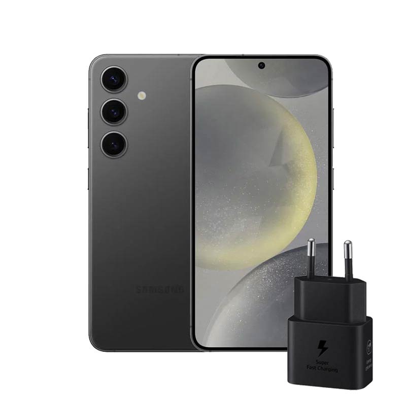 پکیج گوشی موبایل سامسونگ مدل Galaxy S24 FE 5G دوسیم کارت  ظرفیت 256 گیگابایت رم 8 گیگابایت-ویتنام به همراه شارژر دیواری 2 پین سامسونگ 25 وات مدل EP-T2510