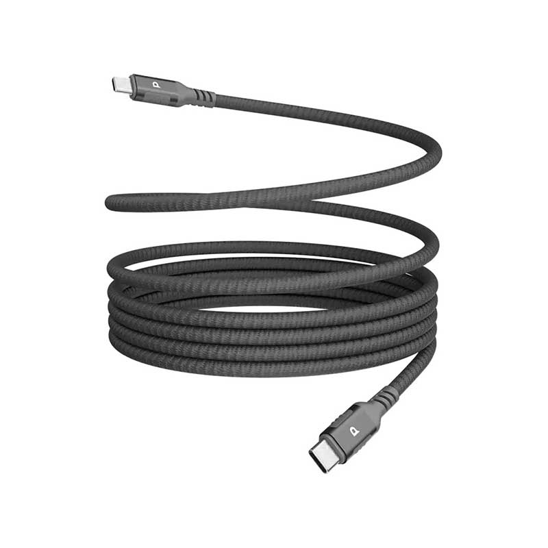 کابل شارژ تایپ سی به تایپ پاورولوژی مدل MAGLINK WEAVE PCAB024