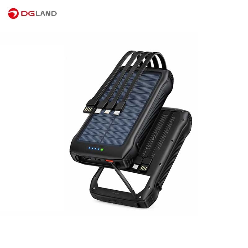 پاوربانک خورشیدی 20 وات گرین لاین مدل GL-PX82 GNSOLF20PB ظرفیت ۲۰۰۰۰ میلی آمپر 