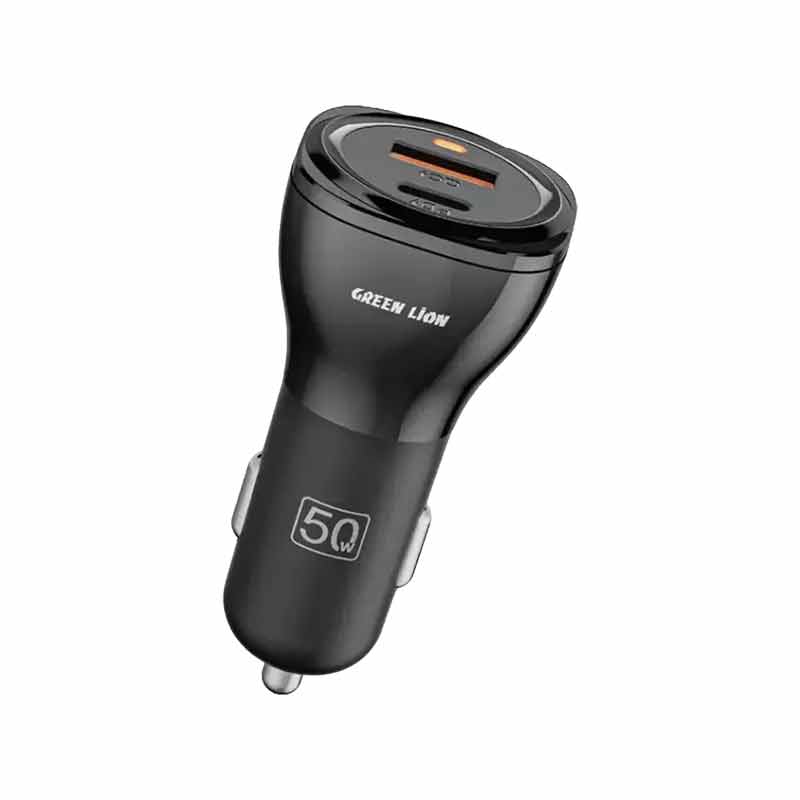 شارژر فندکی 30 وات گرین لاین مدل GNCC50WQPDBK