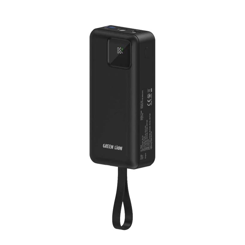 پاوربانک گرین لاین مدل Tank ظرفیت 30000 میلی‌آمپر ساعت