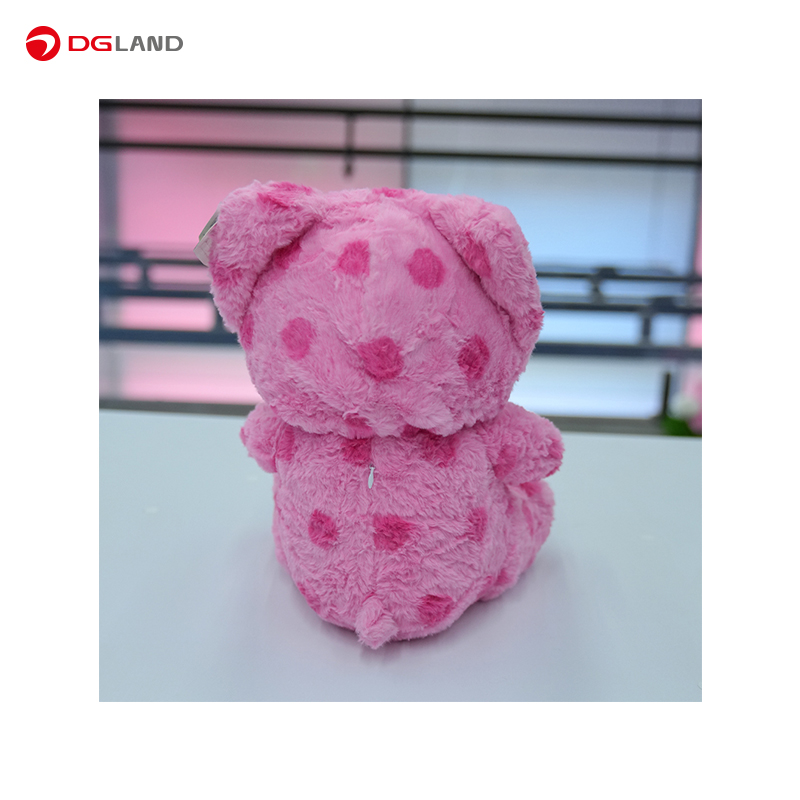 عروسک خرس لباس دار مدل Pinky ارتفاع 34 سانتی متر