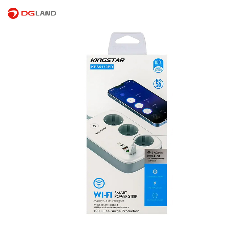 چند راهی برق کینگ استار مدل KPS5170PD