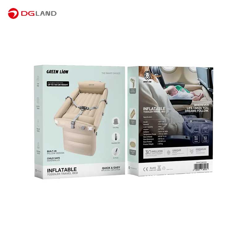 تخت بادی مسافرتی کودک گرین لاین مدل GNINFTDBED GMT-194