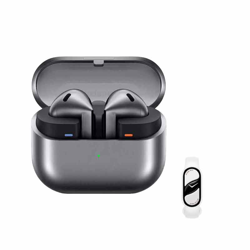 هدفون بلوتوثی سامسونگ مدل Galaxy Buds 3 + مچ بند هوشمند شیائومی مدل Mi Band 10 کد (VAL067)