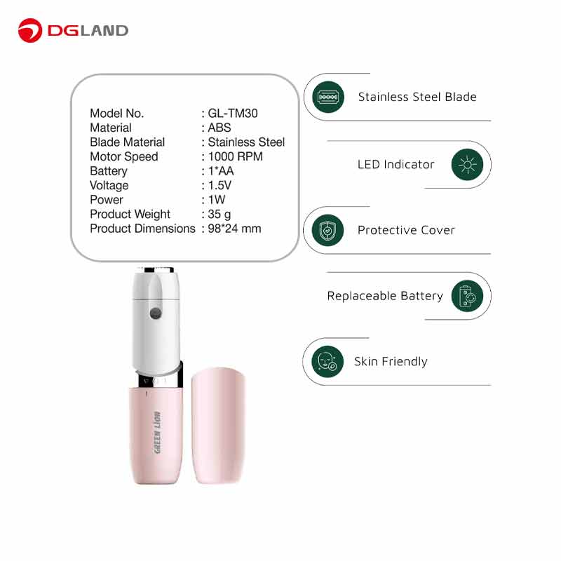 ماشین اصلاح صورت بانوان گرین لاین مدل Facial Hair Remover GNFHRRVR