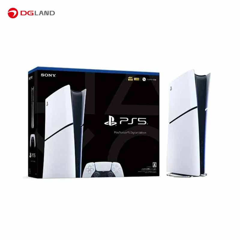 کنسول بازی سونی مدل PlayStation 5 Slim Digital Edition ظرفیت 825 گیگابایت ریجن CFI-2116 اروپا به همراه دسته اضافه سفید