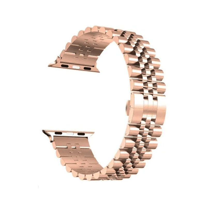 بند ساعت هوشمند مدل Rolex 5 Bead مناسب برای ساعت اپل سایز 42-44-45mm بند ساعت هوشمند مدل Rolex 5 Bead مناسب برای ساعت اپل سایز 42-44-45mm