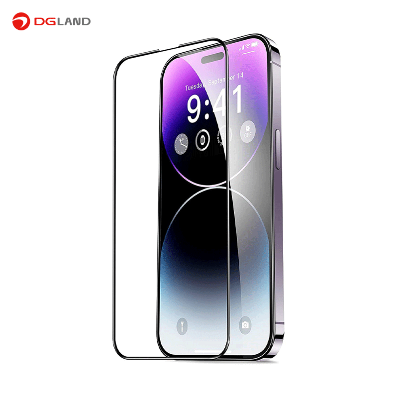 محافظ صفحه نمایش تمام صفحه مناسب برای گوشی موبایل اپل مدل iPhone 14 pro