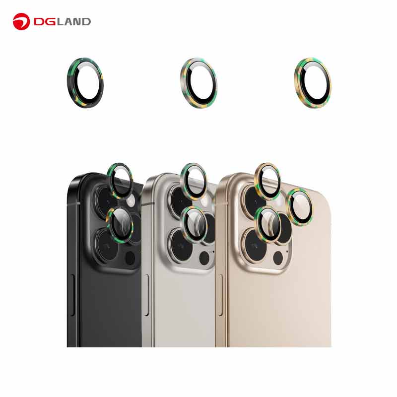 محافظ لنز دوربین گرین لاین مدل CAMO مناسب برای گوشی موبایل آیفون ۱۶ پرو و ۱۶ پرومکس