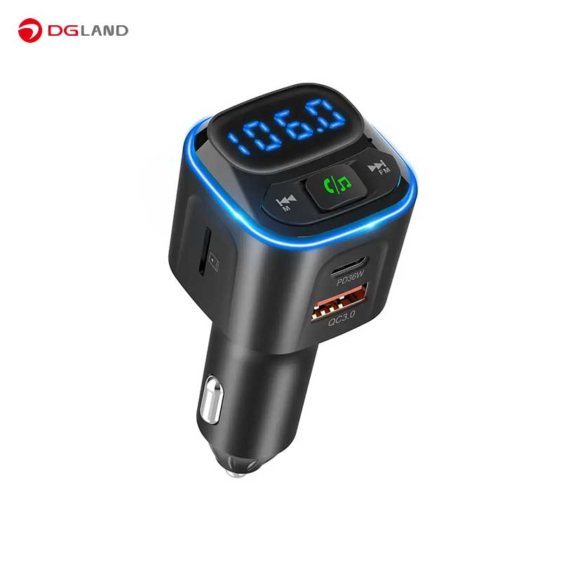 شارژر فندکی 36 وات گرین لاین  مدل GNBFMWTCC با FM Transmitter