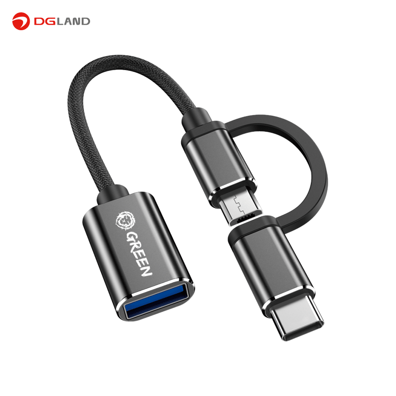 او تی جی Type-c و Micro usb به USB 3.0 گرین