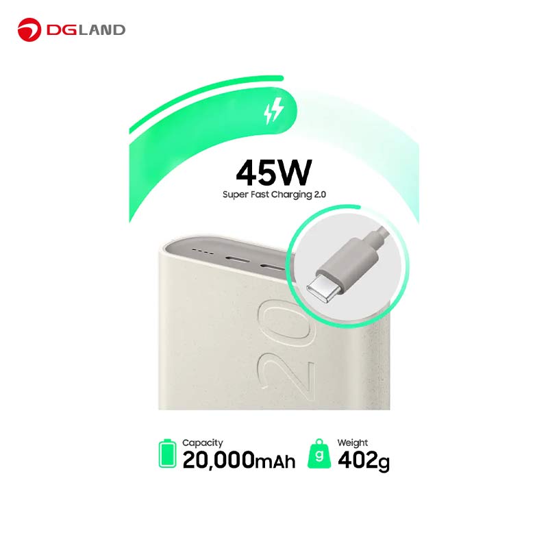 پاوربانک سامسونگ مدل Battery Pack EB-P4520 ظرفیت 20000 میلی آمپرساعت