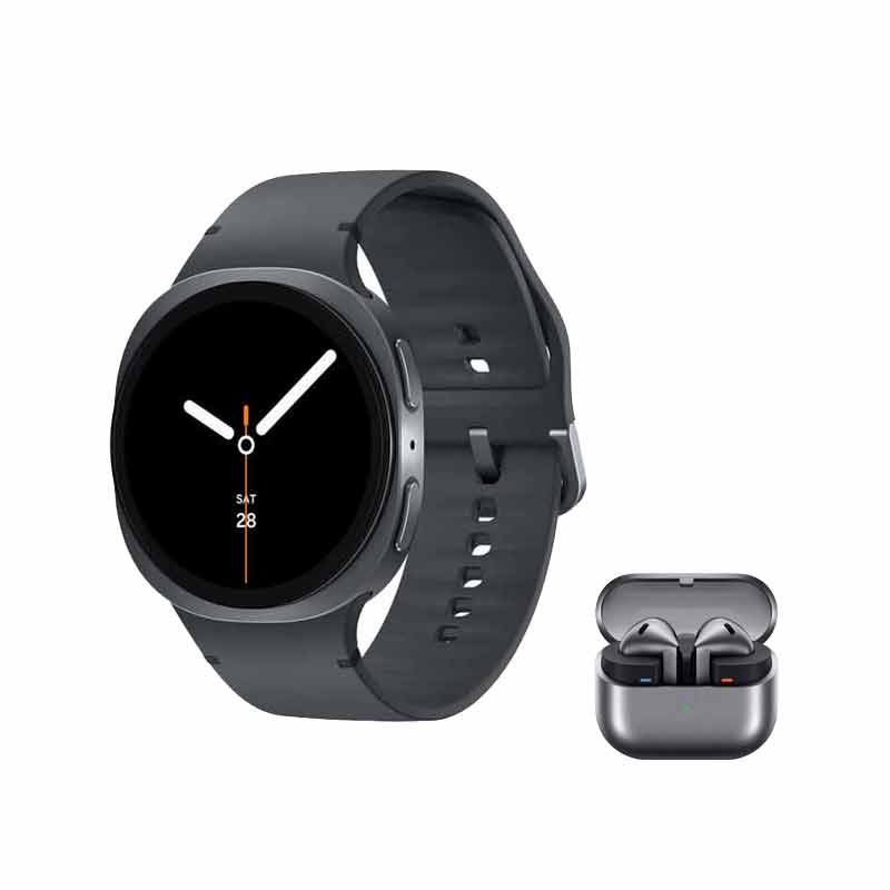 ساعت هوشمند سامسونگ مدل Galaxy Watch 8 44mm + هدفون بلوتوثی سامسونگ مدل Galaxy Buds 3 کد (VAL135)