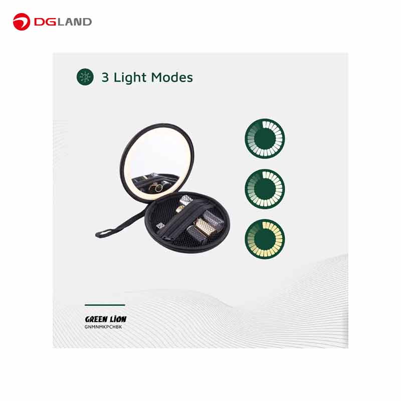 کیف آرایش بانوان رینگ لایت دار گرین لاین مدل Mini Makeup Pouch GNMNMKPCH