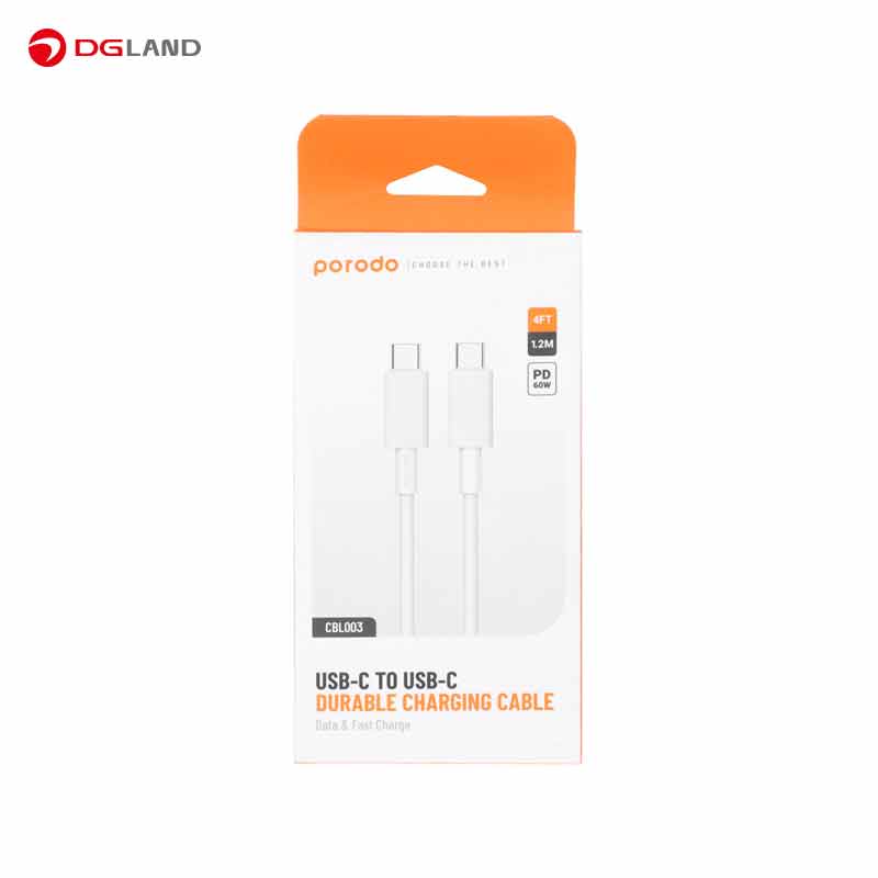 کابل USB-C به USB-C پرودو مدل PD-CBL0003 طول 1.2 متری