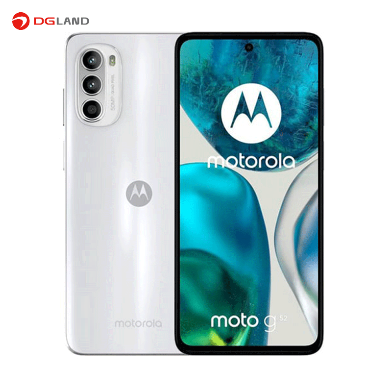 گوشی موبایل موتورولا مدل Moto G52 دو سیم کارت ظرفیت 128گیگابایت و رم 6 گیگابایت به همراه کاور هدیه