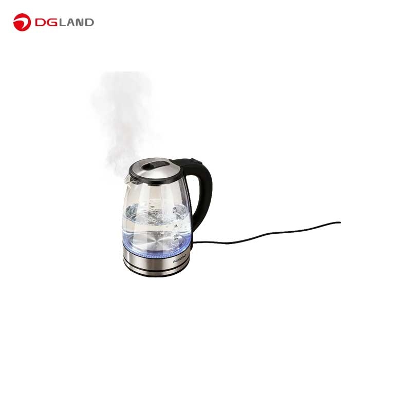 کتری برقی هوشمند شیشه‌ای پرودو مدل PDLFST18A ظرفیت ۱.۸ لیتر 