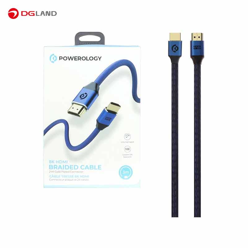 کابل HDMI کیفیت 8K پاورولوژی مدل Powerology Pwhdc3m طول 3 متر 