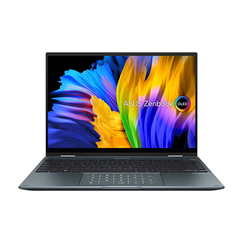 لپ تاپ ایسوس مدل ZenBook 14 Flip OLED UP5401EA-A i7 1165G7 ظرفیت 1 ترابایت و رم 16 گیگابایت 14 اینچ