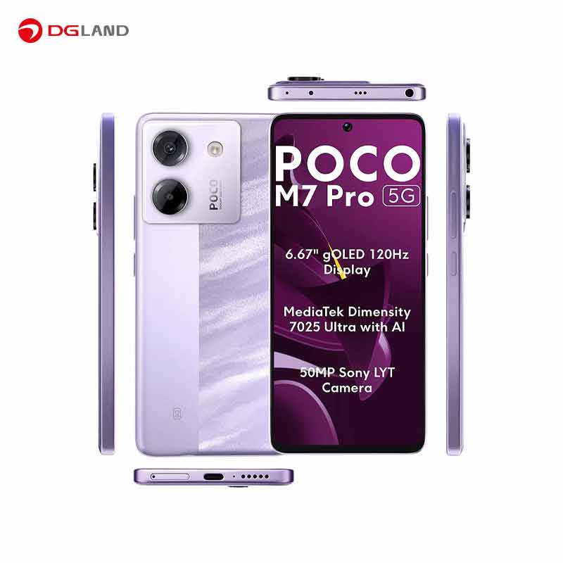 گوشی موبایل شیائومی مدل Poco M7 Pro 5G دو سیم کارت ظرفیت 256 گیگابایت و رم 12 گیگابایت-گلوبال گوشی موبایل شیائومی مدل Poco M7 Pro 5G دو سیم کارت ظرفیت 256 گیگابایت و رم 12 گیگابایت-گلوبال